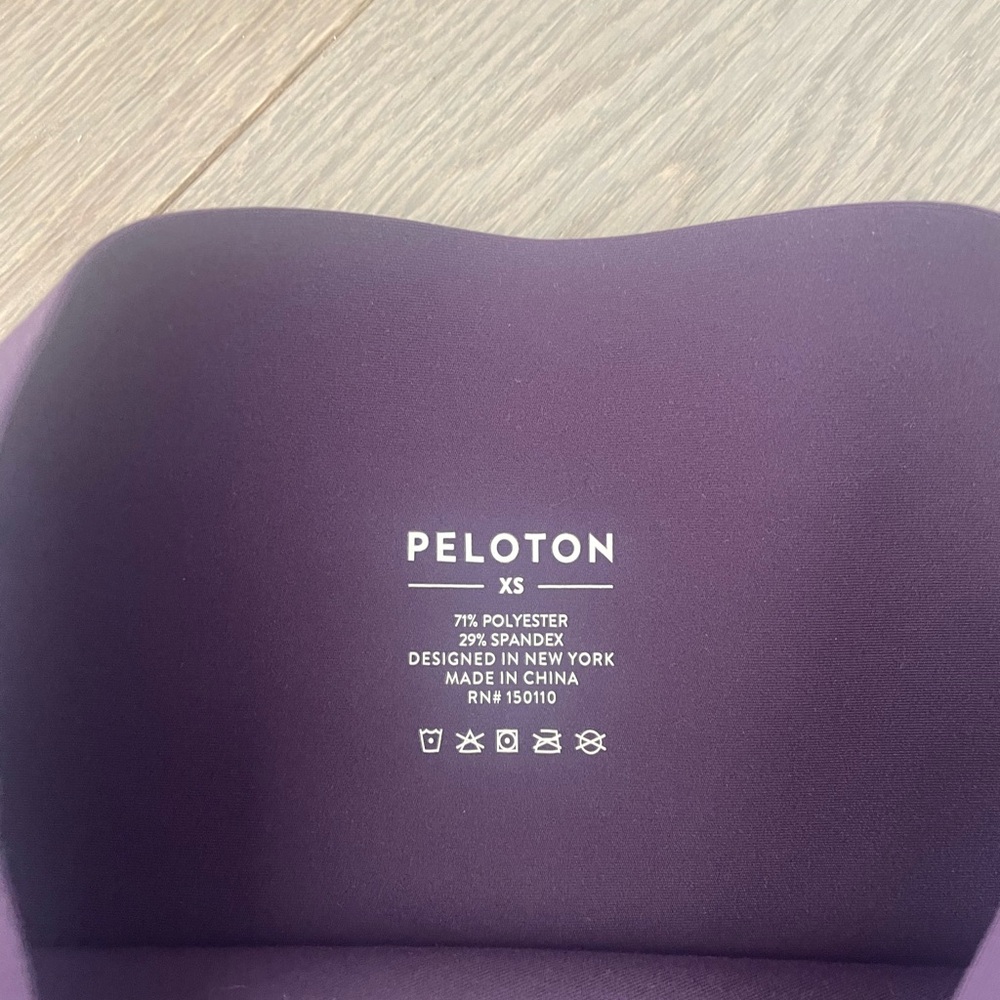 Peloton Dark Purple Cadent 7” High Rise Bike Short - Picture 2 of 4